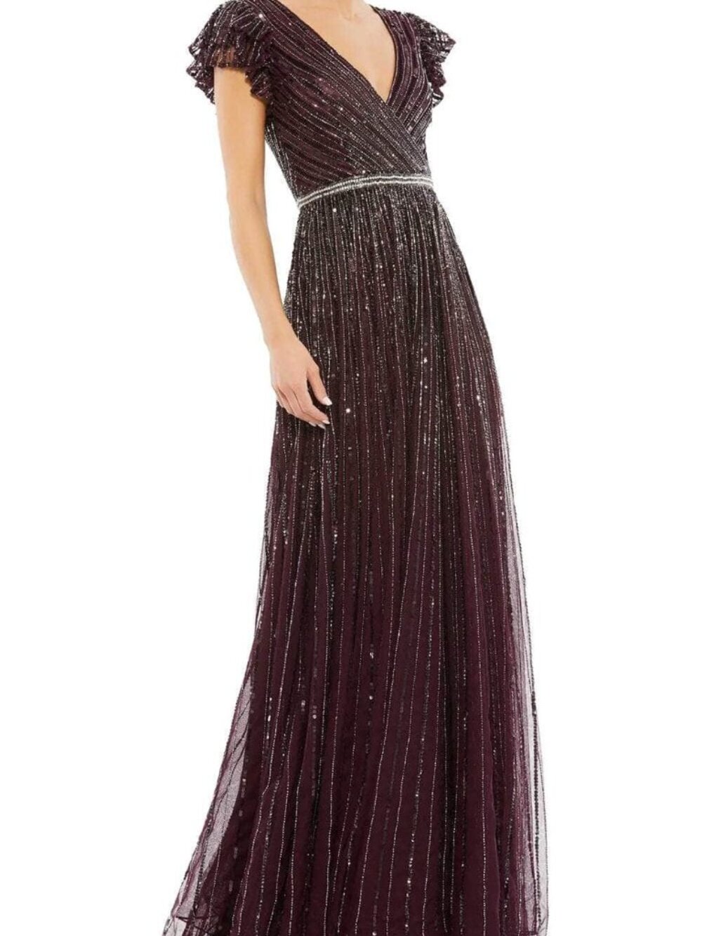 Mac Duggal 5502 - Sequined Evening Gown